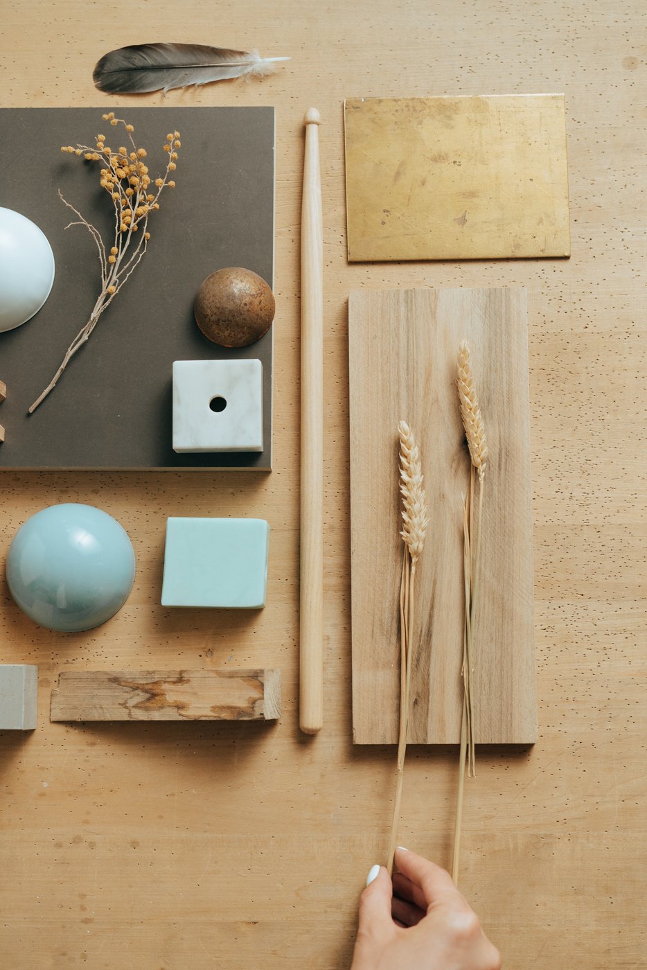 Blue Egg on Brown Wooden Chopping Board